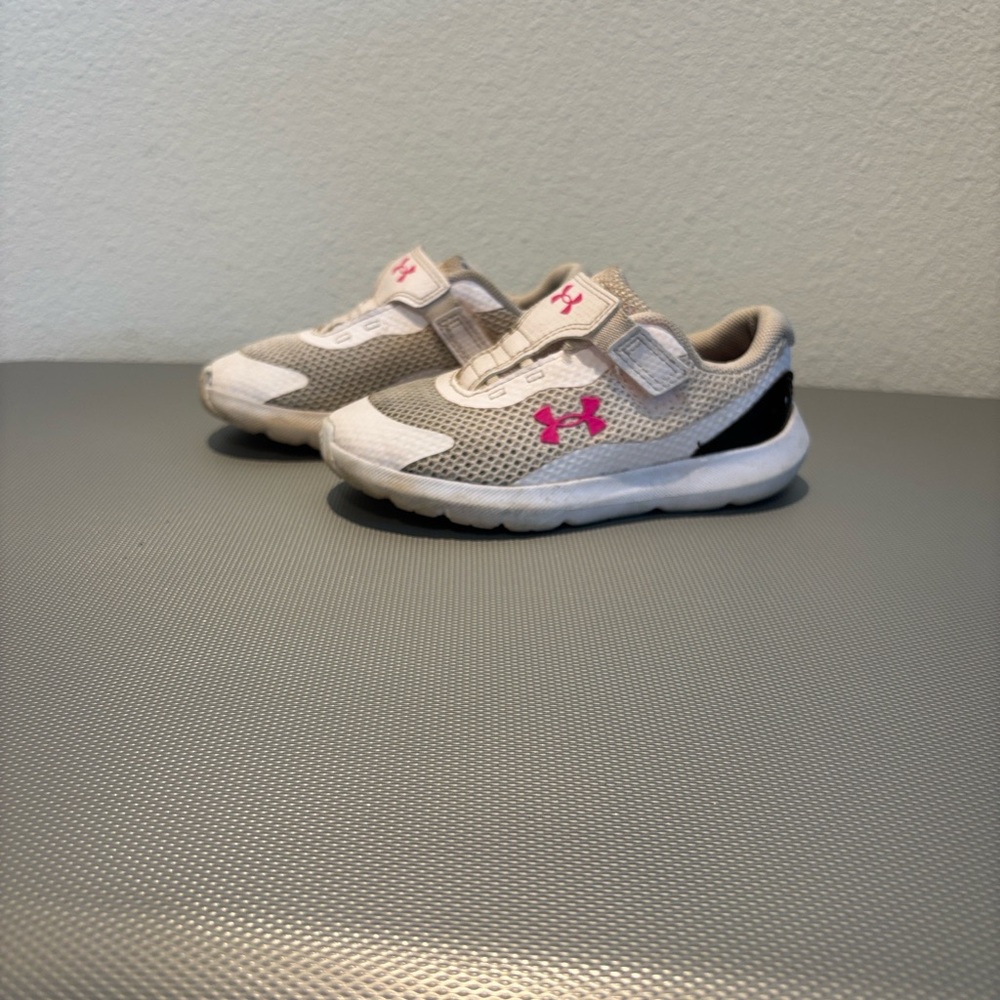 Under Armour Kids' Sneakers in Gray and Pink